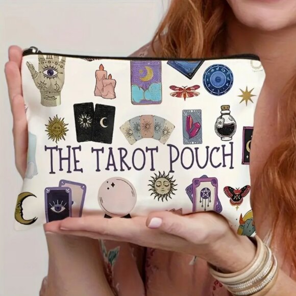 Tarot Mystical Art Makeup Zip Bag NWT - Picture 1 of 5